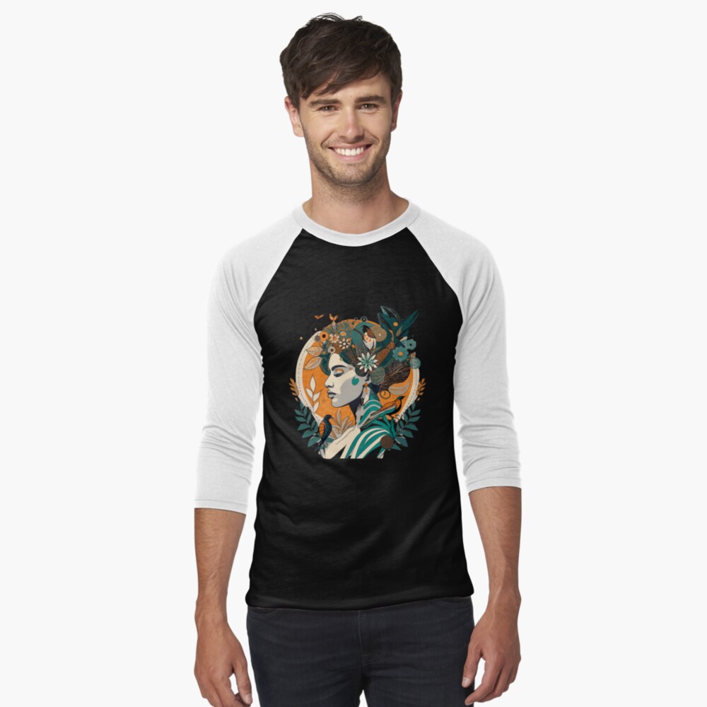 Item preview, Baseball ¾ Sleeve T-Shirt designed and sold by zubiaqureshi.