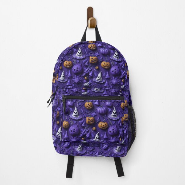 Item preview, Violet Halloween Pattern 3D Pumpkins designed and sold by Asil-Shop.