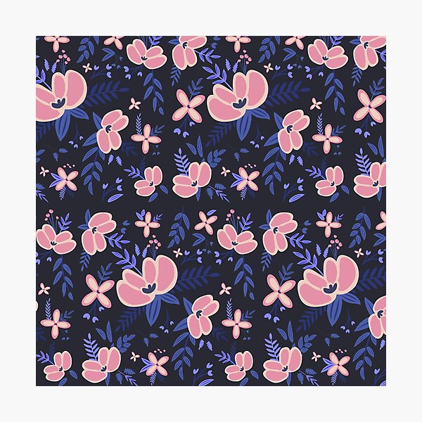 Item preview, Pink Flowers Pattern designed and sold by jbeautydesign.