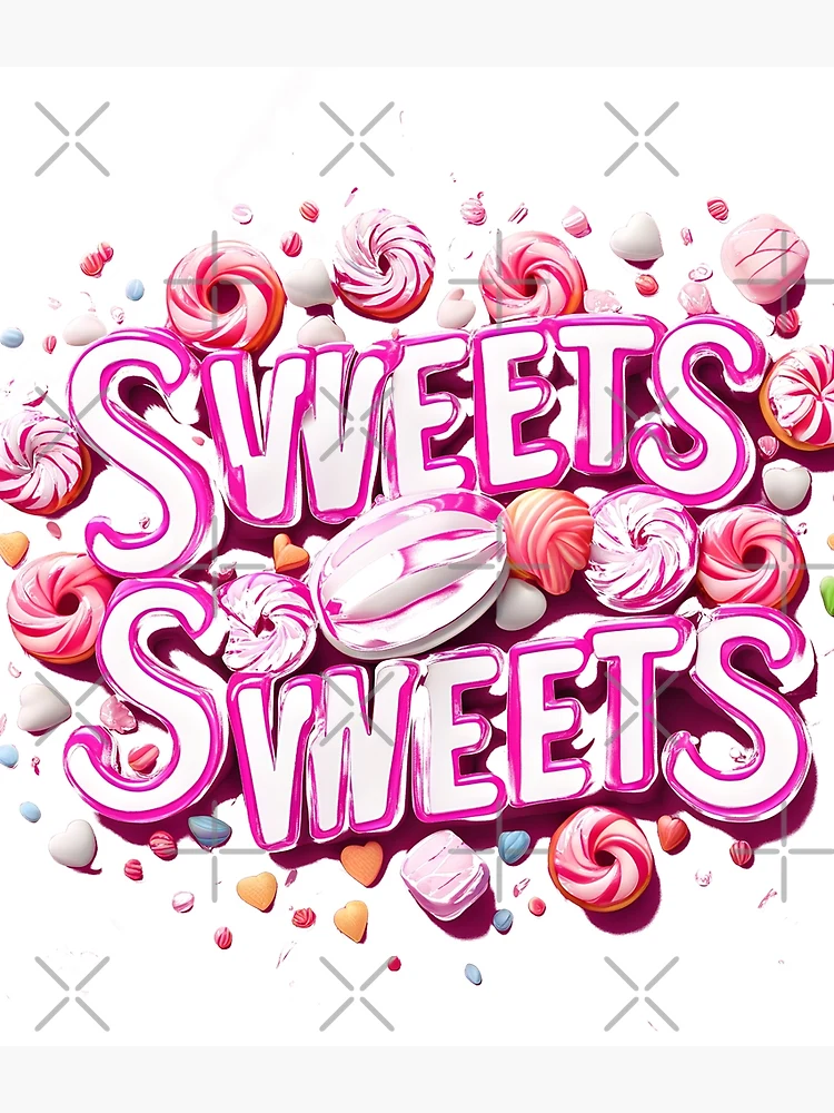 Thumbnail 3 of 3, Backpack, Sweets Abstract Text designed and sold by KriticalDesigns.