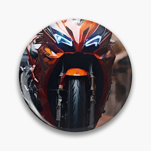 Item preview, Mortorcylce Bigbike stunning orange color shiny empsizing. designed and sold by Best-Art-32.