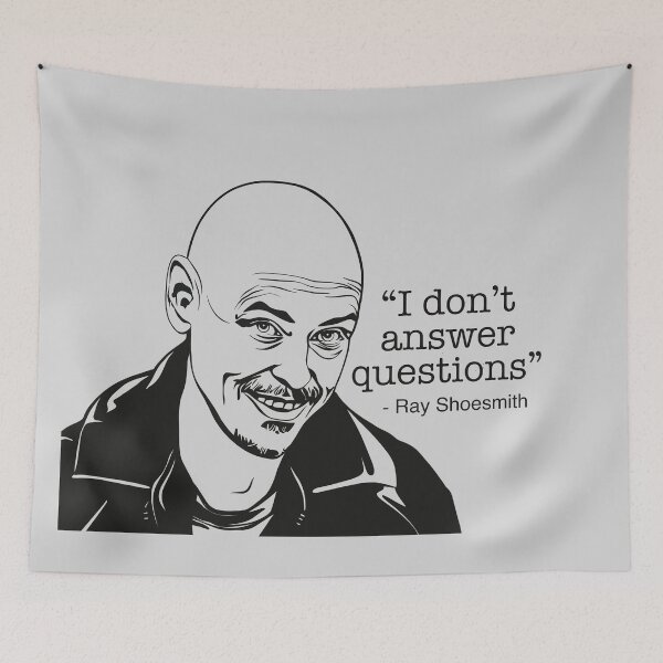 Item preview, I don't answer questions - Ray Shoesmith, Mr Inbetween designed and sold by Marilyn Franklin.