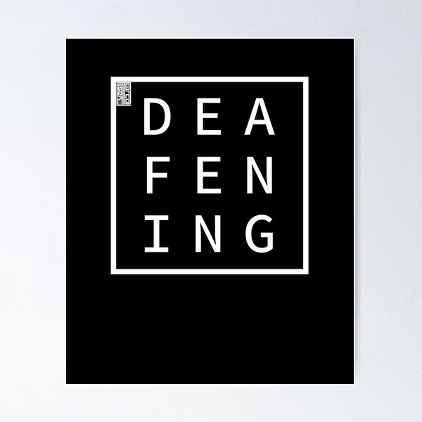 Item preview, DEAFENING Define Me Word Simple Classic Square Box designed and sold by ChinkyCat Official.