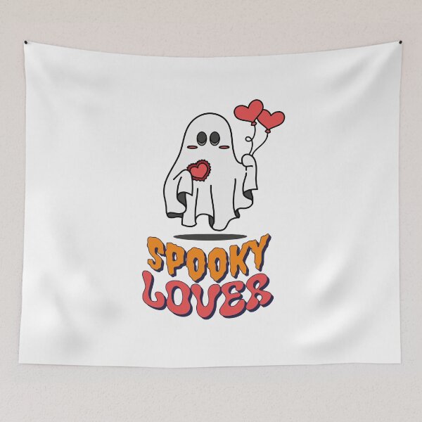 Item preview, Spooky vintage halloween lover ghost with hearts designed and sold by Alammo.