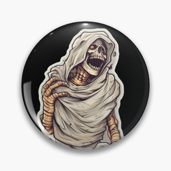 Item preview, A scary Halloween mummy with a skull head designed and sold by Good Candy.