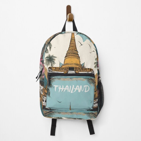 Item preview, World travel fly to Thailand  with Chedii and boats brafdesign  designed and sold by Brafdesign.