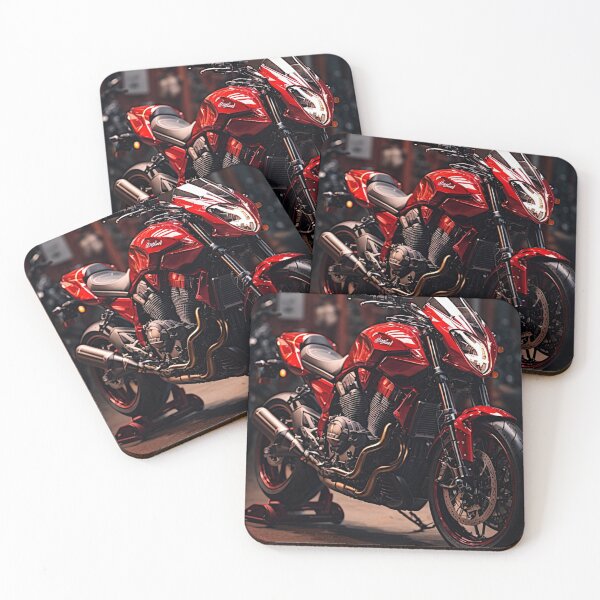 Item preview, "Stunning Red 1000cc Bigbike: Shining with Empowering Elegance" designed and sold by Best-Art-32.