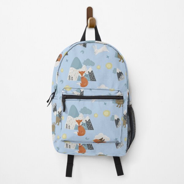 Item preview, Simple Scandinavia style wild animals mountain pattern designed and sold by PlusAdore.