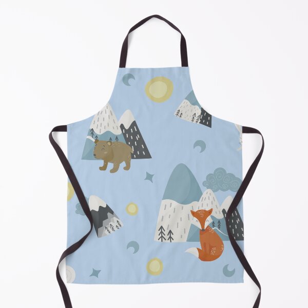Item preview, Simple Scandinavia style wild animals mountain pattern designed and sold by PlusAdore.