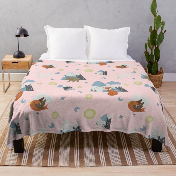 Item preview, Simple Scandinavia style wild animals mountain pattern designed and sold by PlusAdore.