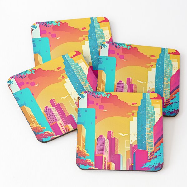 Item preview, "Vibrant Cityscapes: Colorful Urban Vector Art" designed and sold by Best-Art-32.