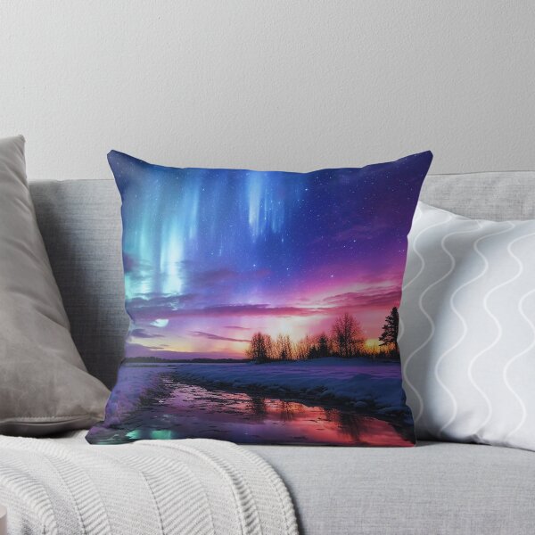 Item preview, Hermosa escena nocturna estética de Aurora Winters Fall designed and sold by Customheaven.