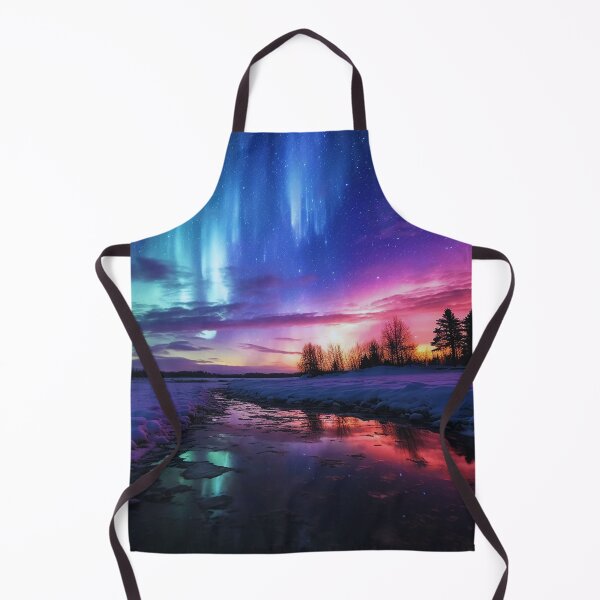 Item preview, Beautiful Aesthetic Night Scene of Aurora Winters Fall designed and sold by Customheaven.