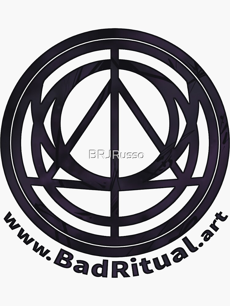 Thumbnail 3 of 3, Sticker, Bad Ritual Logo designed and sold by BRJRusso.