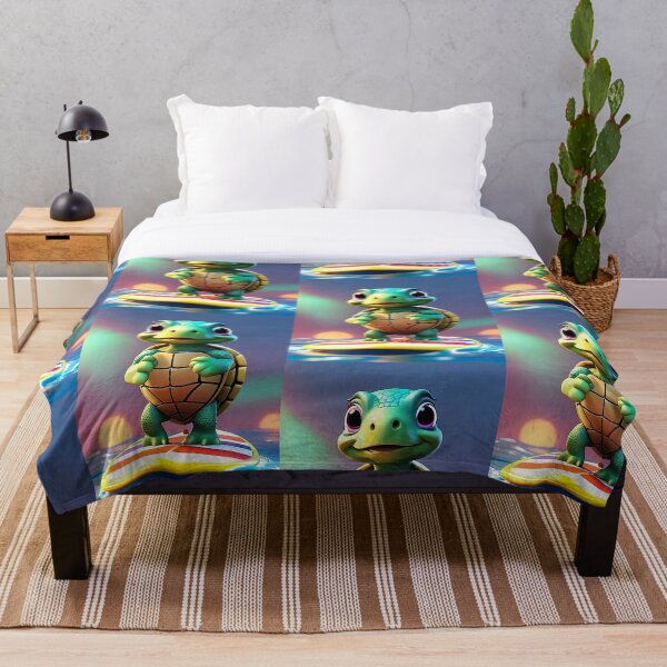 Item preview, Turtle on a surf board designed and sold by AiArtworkz.