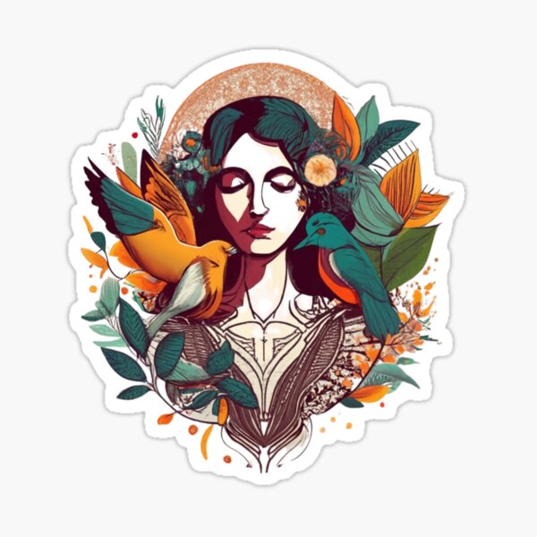 flowers and leaves Sticker