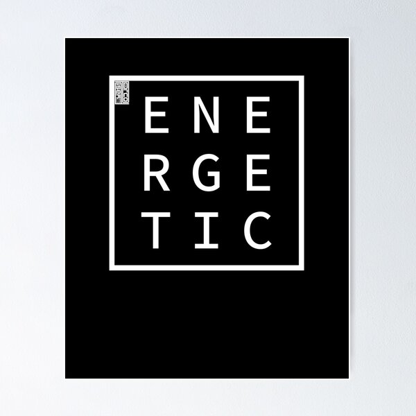 Item preview, ENERGETIC Define Me Word Simple Classic Square Box designed and sold by ChinkyCat Official.