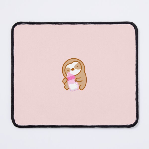 Item preview, Cute Pink Baby Bottle Sloth  designed and sold by theslothinme.