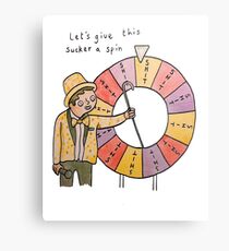 Spin the wheel! - T Shirt Metal Print
