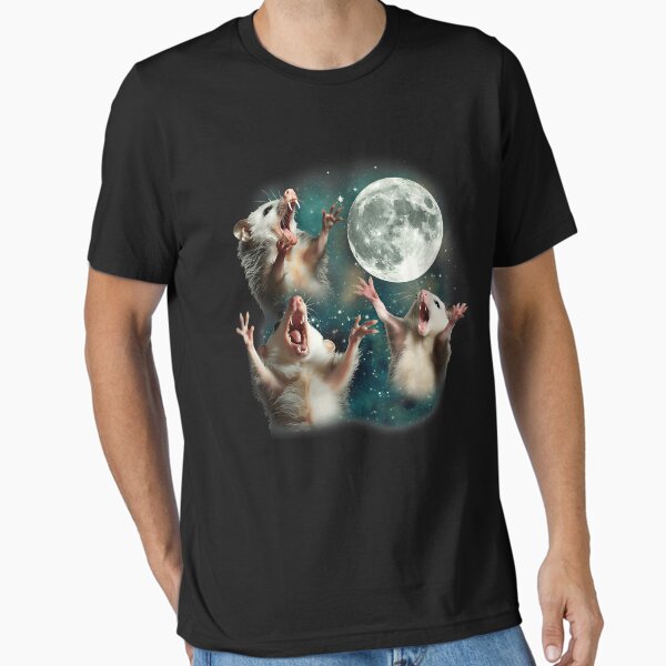 Item preview, Anarchy Three Possum Moon 3 Opossum Funny Weird Cursed Howling Moon  designed and sold by alexishubright.