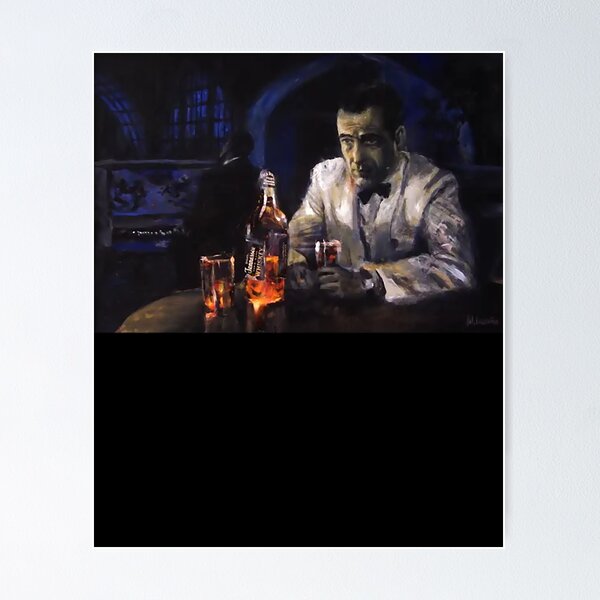 Item preview, Artwork inspired in Humphrey Bogart in Cásáblàncá designed and sold by AugustAgeless.