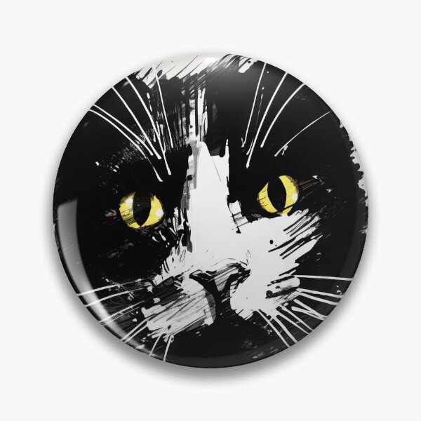 Item preview, Eccentric Cat: Unique Black and White Graphic designed and sold by Piotrek0001.