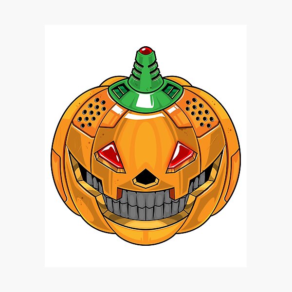 Item preview, robotic pumpkin designed and sold by abiyo.