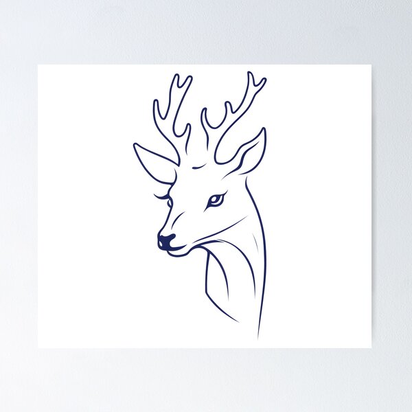 Item preview, Deer Head Sketch designed and sold by OrsonBrand.