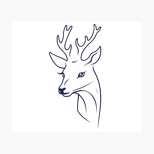 Item preview, Deer Head Sketch designed and sold by OrsonBrand.