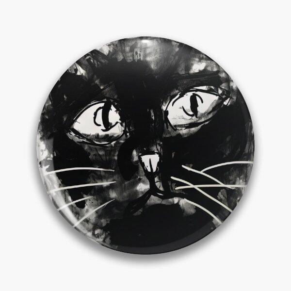 Item preview, Eccentric Cat: Unique Black and White Graphic designed and sold by Piotrek0001.