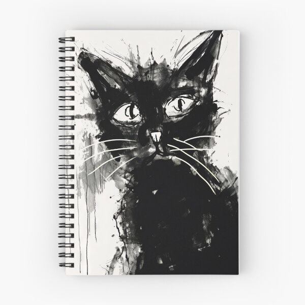 Item preview, Eccentric Cat: Unique Black and White Graphic designed and sold by Piotrek0001.