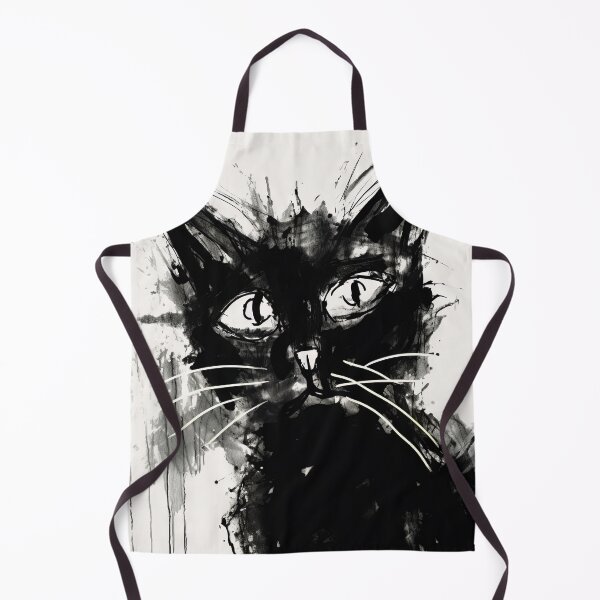 Item preview, Eccentric Cat: Unique Black and White Graphic designed and sold by Piotrek0001.