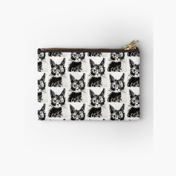 Item preview, Eccentric Cat: Unique Black and White Graphic designed and sold by Piotrek0001.