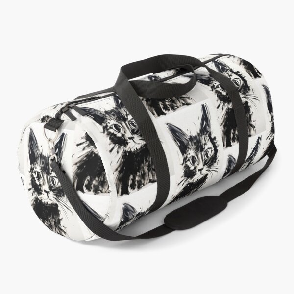Item preview, Eccentric Cat: Unique Black and White Graphic designed and sold by Piotrek0001.