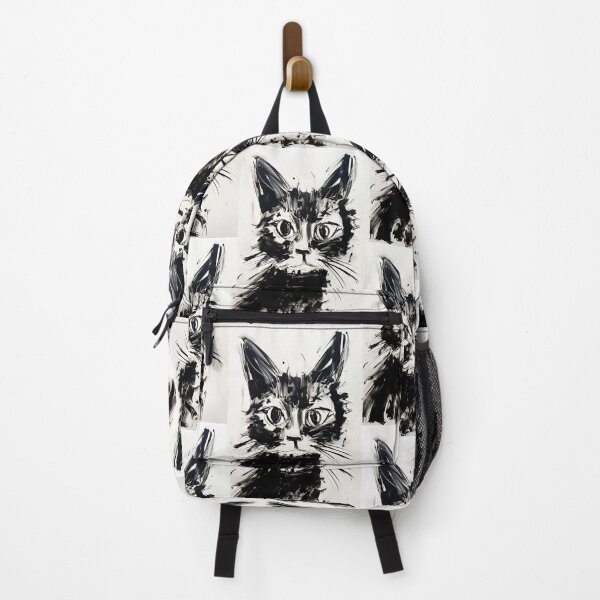 Item preview, Eccentric Cat: Unique Black and White Graphic designed and sold by Piotrek0001.