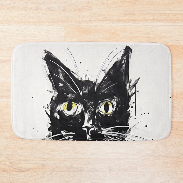 Item preview, Eccentric Cat: Unique Black and White Graphic designed and sold by Piotrek0001.