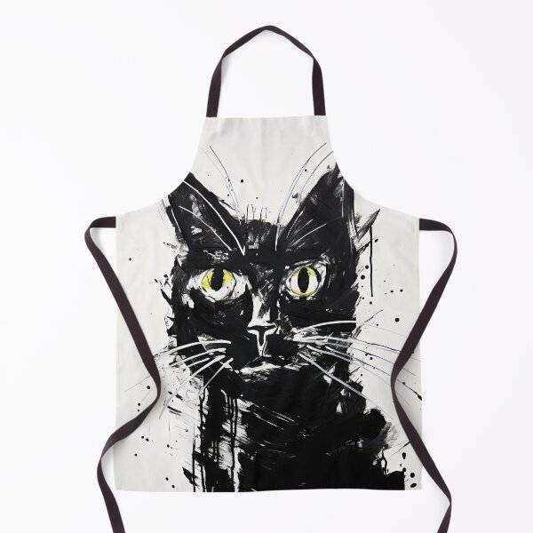 Item preview, Eccentric Cat: Unique Black and White Graphic designed and sold by Piotrek0001.