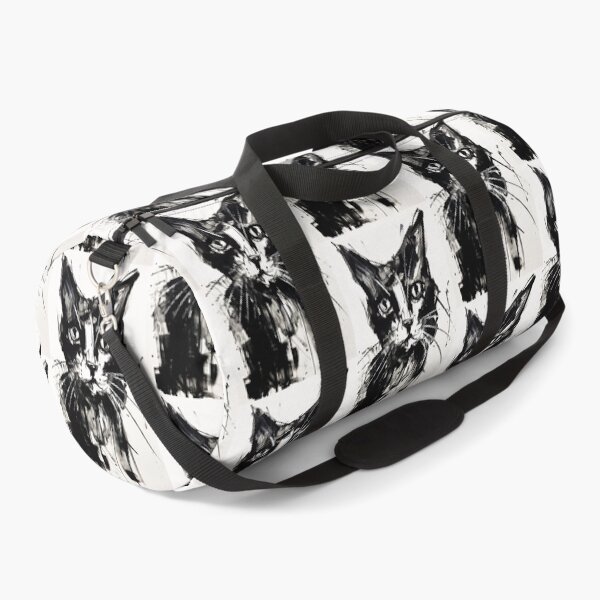 Item preview, Eccentric Cat: Unique Black and White Graphic designed and sold by Piotrek0001.
