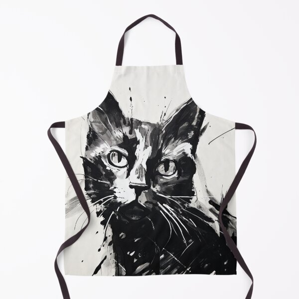 Item preview, Eccentric Cat: Unique Black and White Graphic designed and sold by Piotrek0001.