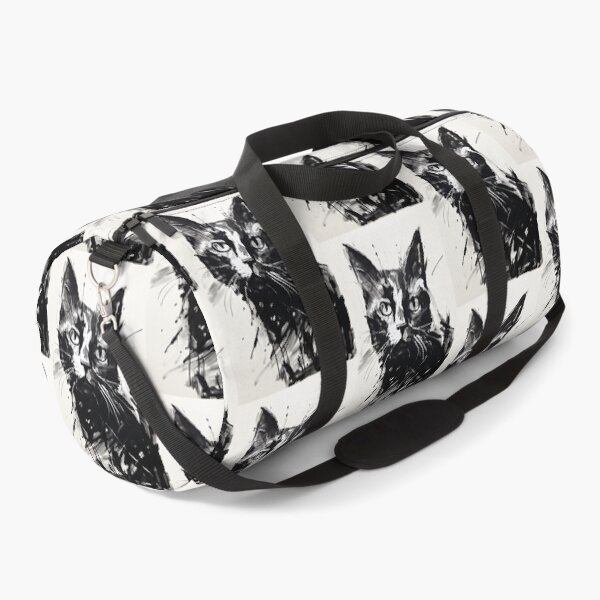 Item preview, Eccentric Cat: Unique Black and White Graphic designed and sold by Piotrek0001.
