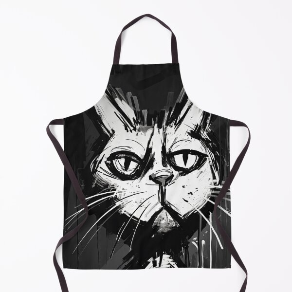 Item preview, Eccentric Cat: Unique Black and White Graphic designed and sold by Piotrek0001.