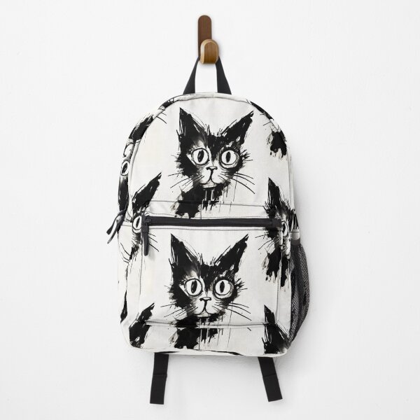 Item preview, Eccentric Cat: Unique Black and White Graphic designed and sold by Piotrek0001.