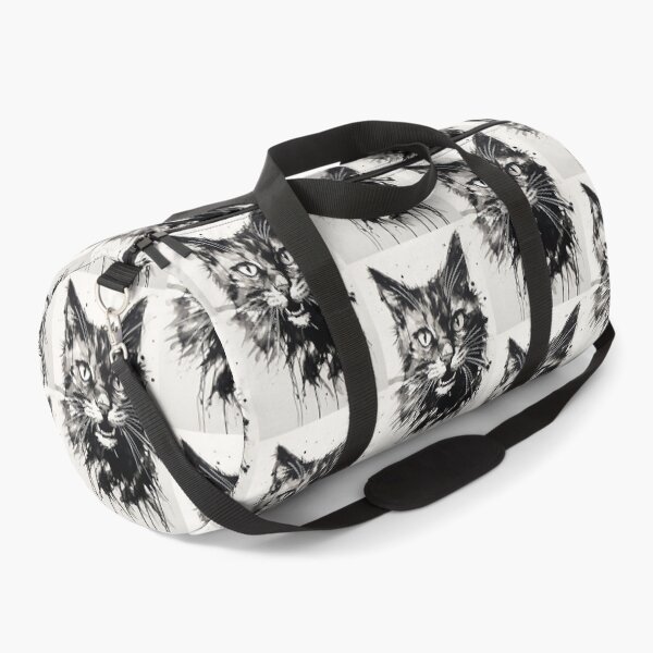 Item preview, Eccentric Cat: Unique Black and White Graphic designed and sold by Piotrek0001.