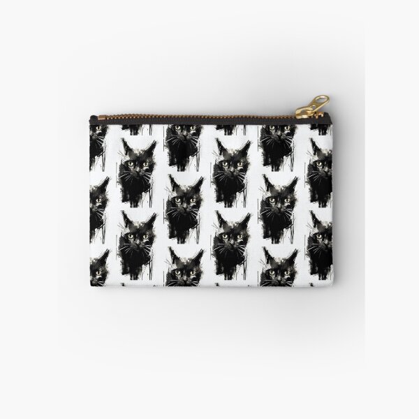 Item preview, Eccentric Cat: Unique Black and White Graphic designed and sold by Piotrek0001.