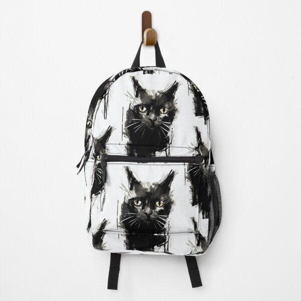 Item preview, Eccentric Cat: Unique Black and White Graphic designed and sold by Piotrek0001.