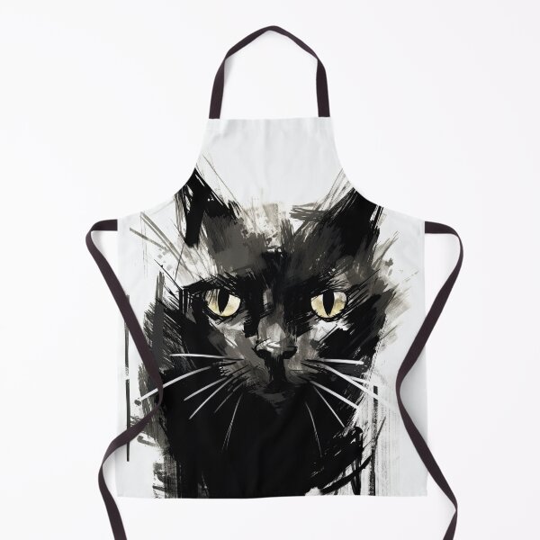 Item preview, Eccentric Cat: Unique Black and White Graphic designed and sold by Piotrek0001.