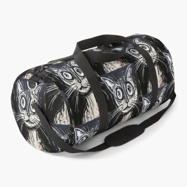 Item preview, Eccentric Cat: Unique Black and White Graphic designed and sold by Piotrek0001.
