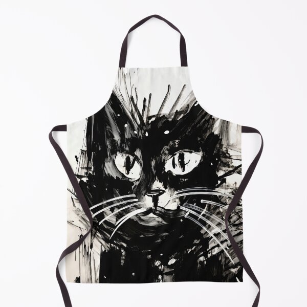 Item preview, Eccentric Cat: Unique Black and White Graphic designed and sold by Piotrek0001.