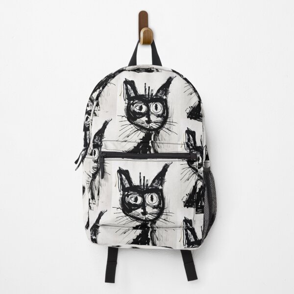 Item preview, Eccentric Cat: Unique Black and White Graphic designed and sold by Piotrek0001.
