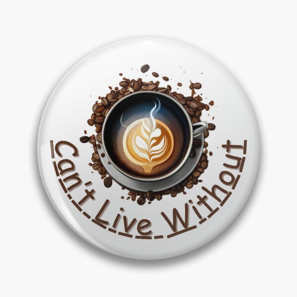 Item preview, Coffee Sticker, can't live without designed and sold by Printifacts.